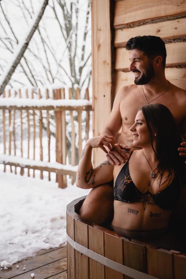 La Cabane Ofuro Villa Celles  Kültér fotó