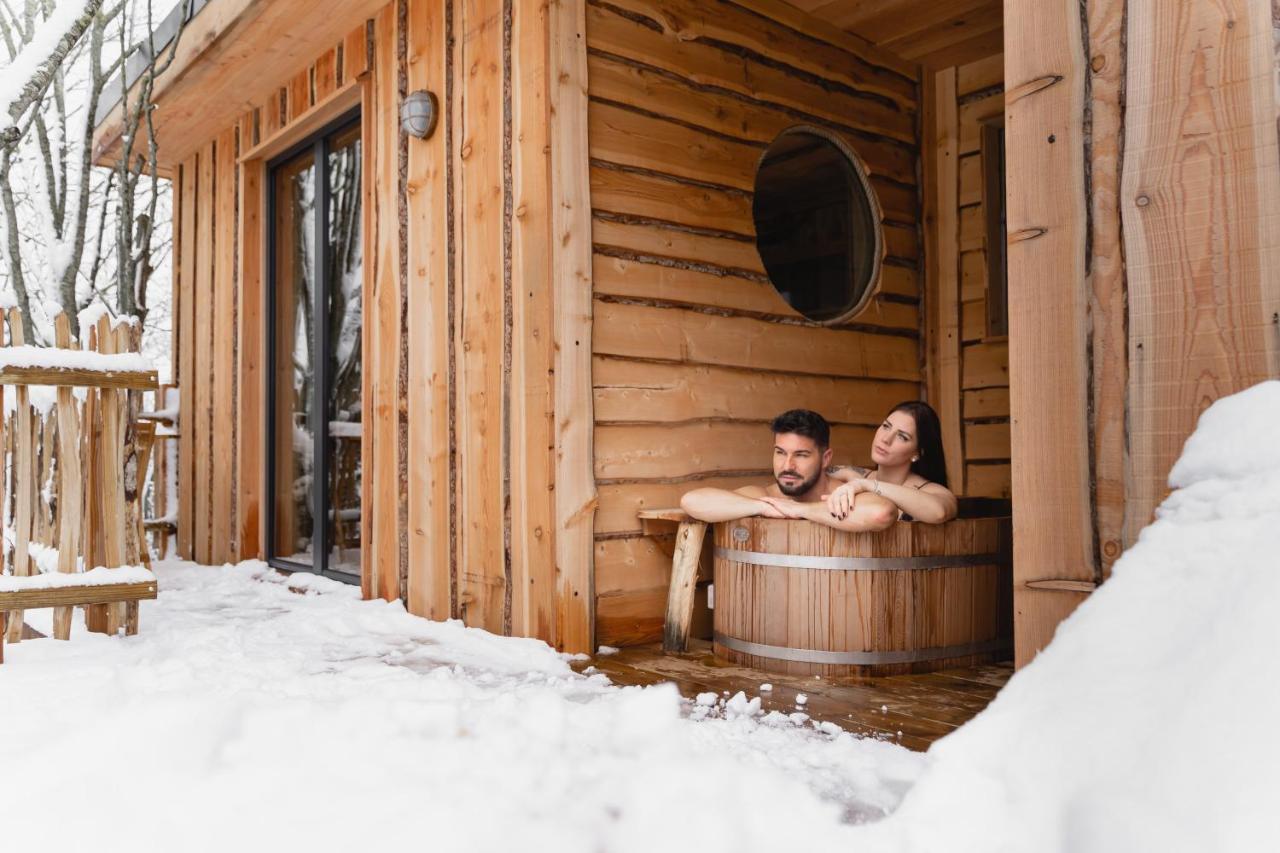 La Cabane Ofuro Villa Celles  Kültér fotó